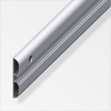 ALFER - Profil upevňovací široký hliník lesk 1000x60x10mm