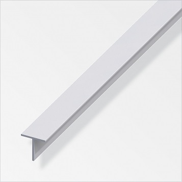 ALFER - T-profil hliník elox stříbro 1000x15x15x1,5mm