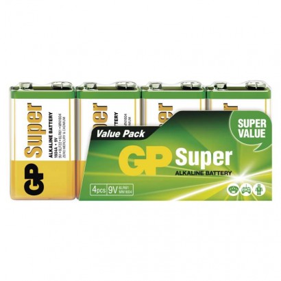 Alkalická baterie GP Super 9V (6LF22)