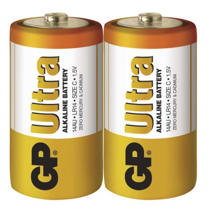 Alkalická baterie GP Ultra LR14 (C) fólie