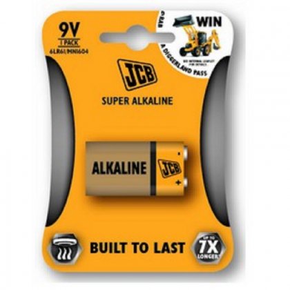 Alkalická baterie JCB 6LR61 / 9V, blistr 1ks