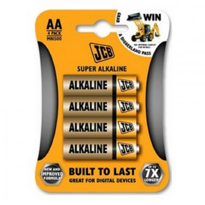 Alkalická baterie JCB LR06 / AA, blistr 4 ks