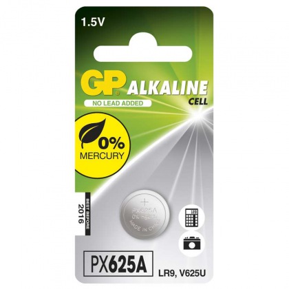 Alkalická knoflíková baterie GP LR9 625AF, blistr