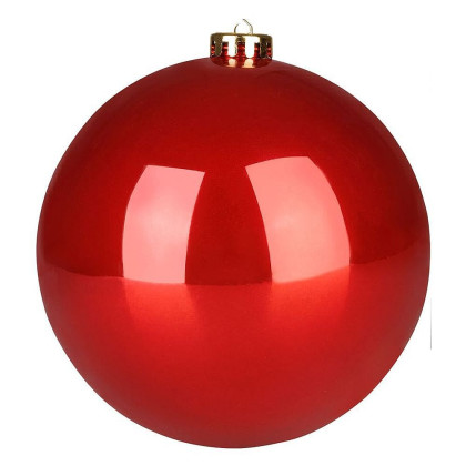 Baňka MagicHome červená lesklá, 15cm, 1ks