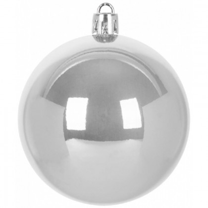 Baňky MagicHome, 8 ks, stříbrné, na vánoční stromeček, 7 cm