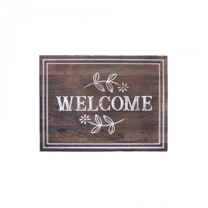 Béžová vnitřní čistící vstupní rohož FLOMA Welcome - 45 x 65 x 1 cm