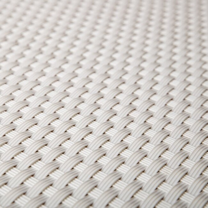 Bílá plastová ratanová stínící rohož "umělý ratan" - délka 300 cm a výška 75 cm