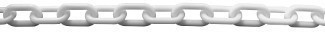 Bílý plastový řetěz 6 mm - PSC06