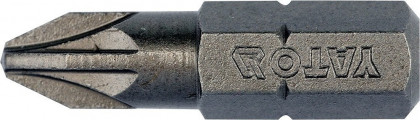 Bity 1/4" křížové PZ2 x 25 mm, 10 ks YT-78135