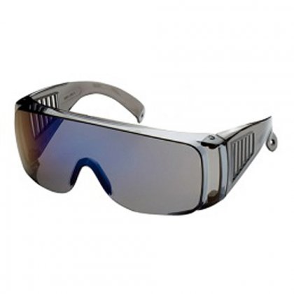 Brýle ochranné B501 modré, zrcadlové