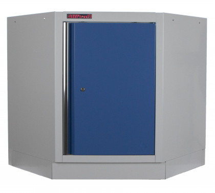 Celokovová rohová dílenská skříňka PROFI BLUE jednokřídlá - MTGC1300B