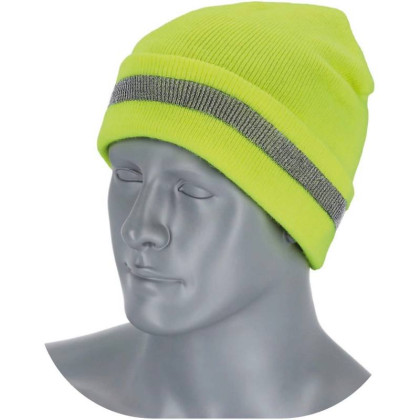 Čepice reflexní FLUO žlutá STALCO S091442052