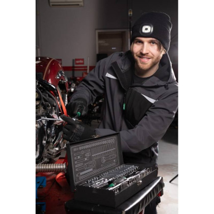 Čepice zimní 2RAYS s LED světlem černá 54-60 STALCO S091491038