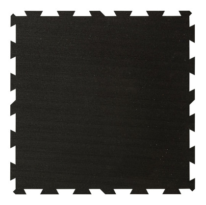 Černá gumová modulová puzzle dlažba (střed) FLOMA FitFlo SF1050 - 100 x 100 x 2 cm