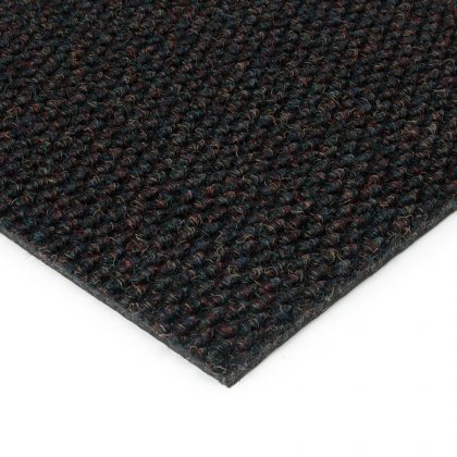 Černá kobercová zátěžová vnitřní čistící zóna Fiona - 100 x 100 x 1,1 cm