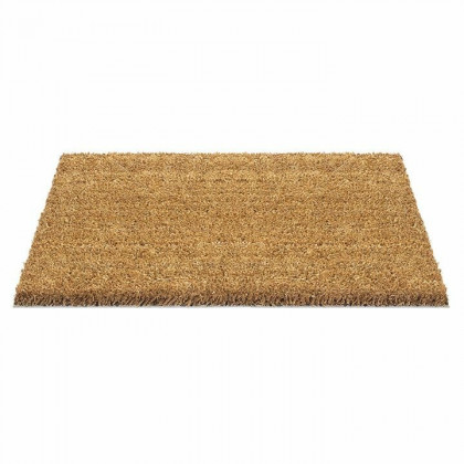 Černá kokosová čistící vstupní rohož FLOMA Rucco - 50 x 80 x 1,7 cm