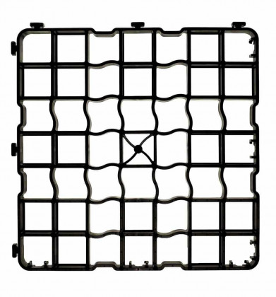 Černá plastová zátěžová zatravňovací dlažba N40 PRO - 50 x 50 x 4 cm