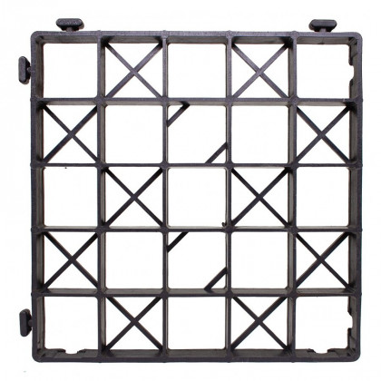 Černá plastová zatravňovací dlažba H30 - 33 x 33 x 3 cm