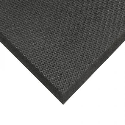 Černá protiúnavová olejivzdorná rohož Posture Mat - 102  x 91 x 1,9 cm