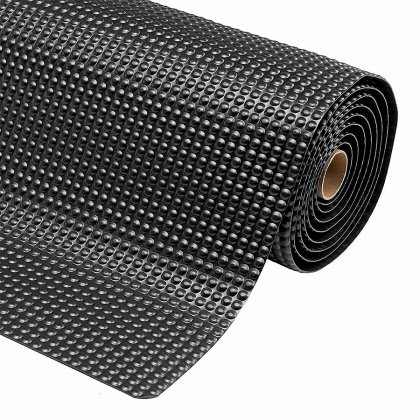 Černá protiúnavová průmyslová laminovaná rohož Sky Trax - 600 x 91 x 1,9 cm
