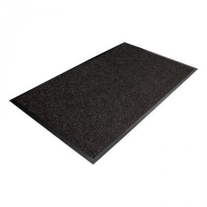 Černá textilní čistící vnitřní vstupní rohož - 150 x 90 x 0,7 cm