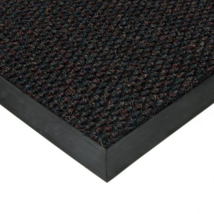 Černá textilní zátěžová vstupní čistící rohož Fiona - 200 x 150 x 1,1 cm