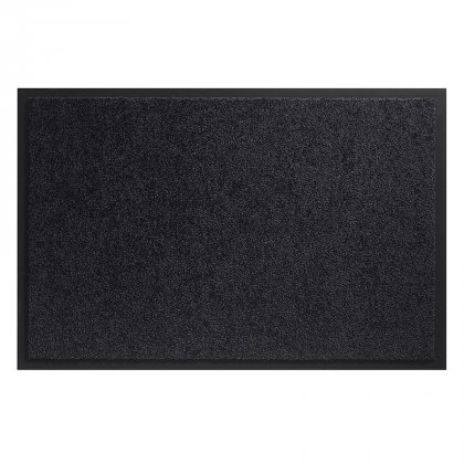 Černá vnitřní vstupní čistící pratelná rohož Twister - 60 x 80 cm