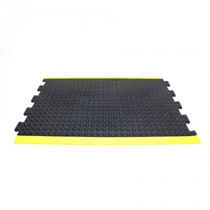 Černo-žlutá gumová protiúnavová rohož (střed) - 90 x 60 x 1,4 cm