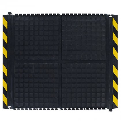 Černo-žlutá podlahová protiúnavová modulární rohož (střed) - délka 91 cm, šířka 111 cm a výška 1,9 cm