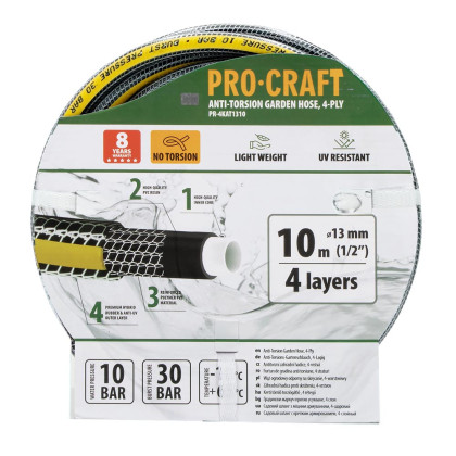 Černo-žlutá zahradní hadicí Procraft PR-4KAT1310 | PR-4KAT1310