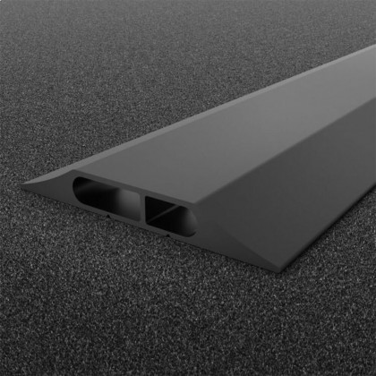 Černý plastový kabelový most - 300 x 10,8 x 1,4 cm