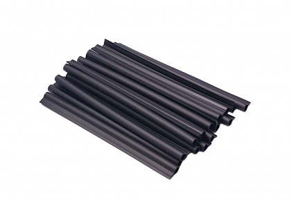 Černý plastový plotový úchyt - délka 19 cm