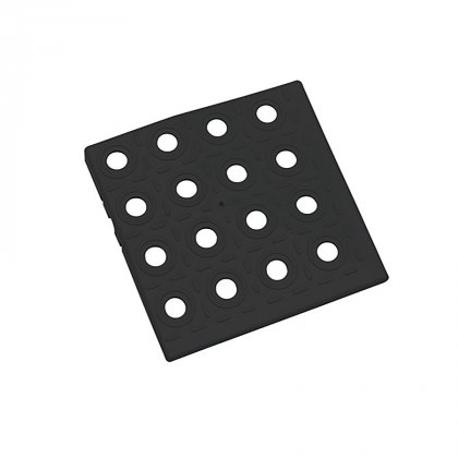 Černý plastový roh AT-STD, AvaTile - 13,7 x 13,7 x 1,6 cm
