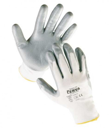 CERVA - BABBLER rukavice nylonové s nitrilovou dlaní - velikost…