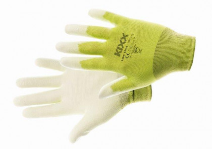 CERVA - LIKE LIME rukavice nylonové PU dlaň zelená - velikost 7…