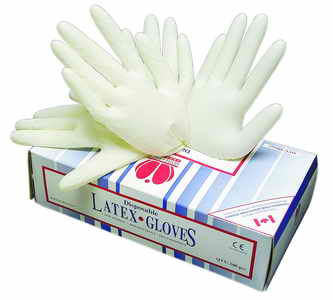CERVA - LOON jednorázové latexové rukavice 100 ks - velikost S