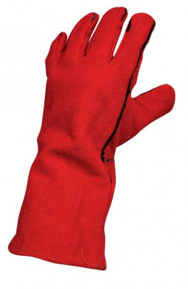 CERVA - SANDPIPER RED rukavice svářečské červené - velikost 11