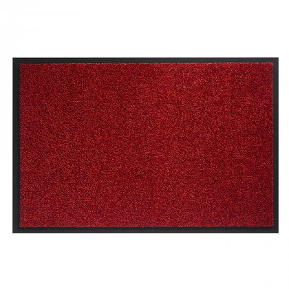 Červená vnitřní vstupní čistící pratelná rohož Twister - 60 x 180 cm