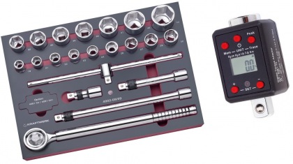 COMPLETO EVA - souprava gola 3/4" s teleskopickou ráčnou + adaptér 100-500Nm a přísl. 22ks