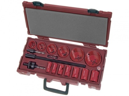 COMPLETO - souprava vykružováků HSS-BiMetal-Co8 16ks - kufr