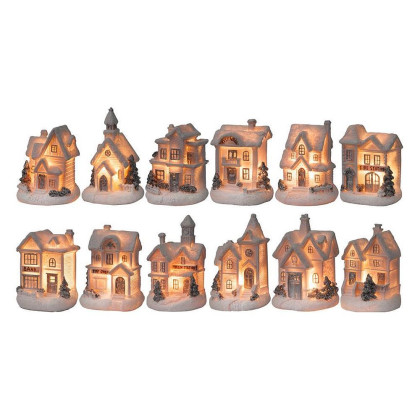 Dekorace MagicHome Domeček, LED, interiér, 7x6x10cm