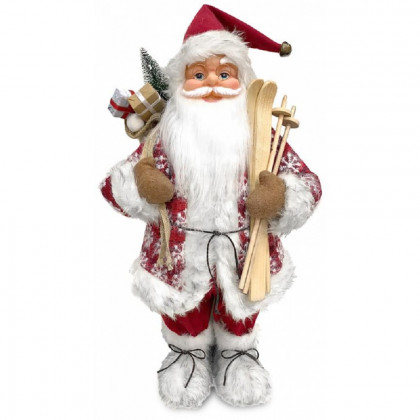 Dekorace MagicHome, Santa stojací, červený, 60 cm