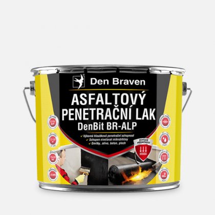 Den Braven - Asfaltový penetrační lak DenBit BR - ALP, plechovka 19 kg, černý