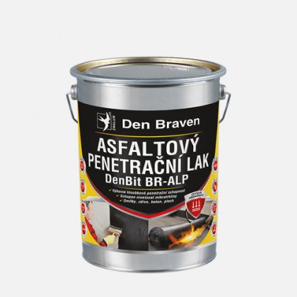 Den Braven - Asfaltový penetrační lak DenBit BR - ALP, plechovka 4,5 kg, černý