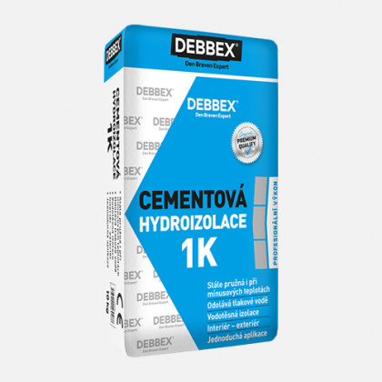 Den Braven - Cementová hydroizolace 1K, pytel 9 kg, šedá