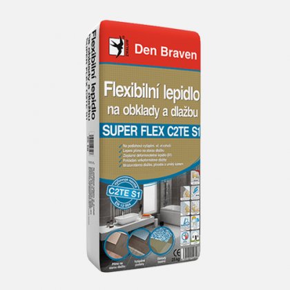 Den Braven - Flexibilní lepidlo na obklady a dlažbu SUPER FLEX C2TES1, pytel 25 kg