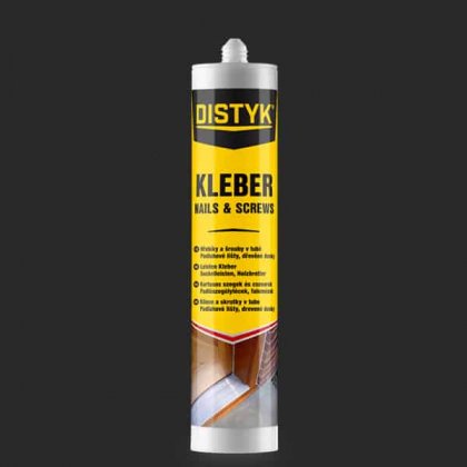 Den Braven - HŘEBÍKY A ŠROUBY V TUBĚ Distyk / KLEBER NAILS & SCREWS, kartuše 310 ml, béžové