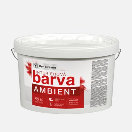 Den Braven - Interiérová barva AMBIENT, kbelík 15 kg + 3 kg ZDARMA, bílá