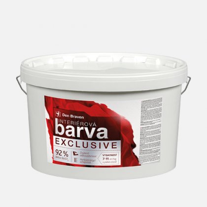 Den Braven - Interiérová barva EXCLUSIVE, kbelík 15 kg, bílá