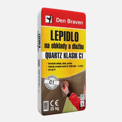 Den Braven - Lepidlo na obklady a dlažbu QUARTZ KLASIK C1, pytel 25 kg